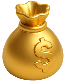Bolsa de dinero dorada - invierte desde cualquier cantidad